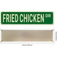 thumbnail image 2 of Fried Chicken Street Signs, Fried Chicken Decor Fried Chicken Sign Fried Chicken Gift, Wall Decor for Home/Kitchen/Man Cave, Quality Metal Signs 16x4 Inch, 2 of 4