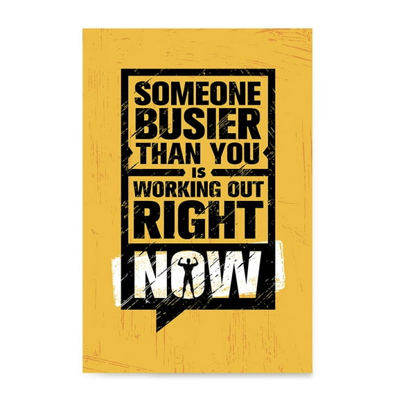 EzPosterPrints - Gym Inspiration Motivation Quotes - Poster Printing - Inspirational Motivational Wall Art Print for Home Office Decor - Right Now - 12X18 inches