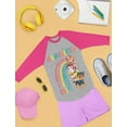 thumbnail image 3 of Paw Patrol Kindergarten T-Shirt - Cute Back to School Girls' Top - Fun Children's School Outfit Pink 5T, 3 of 5