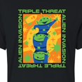 thumbnail image 3 of Toy Story - Aliens Triple Threat - Juniors Cropped Cotton Blend T-Shirt, 3 of 5