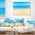 thumbnail image 4 of Designart Calm Blue Sea and Sky - Seascape Throw Pillow - 16x16, 4 of 5