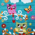 thumbnail image 1 of Ladole Rugs Owl Blue Kids Playroom Nursery Area Rug Carpet 7'8" x 10'4", 1 of 4