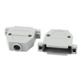 thumbnail image 1 of 8pcs D-Sub DB25 Connector Plastic Hood Cover Housing Shell Gray, 1 of 2
