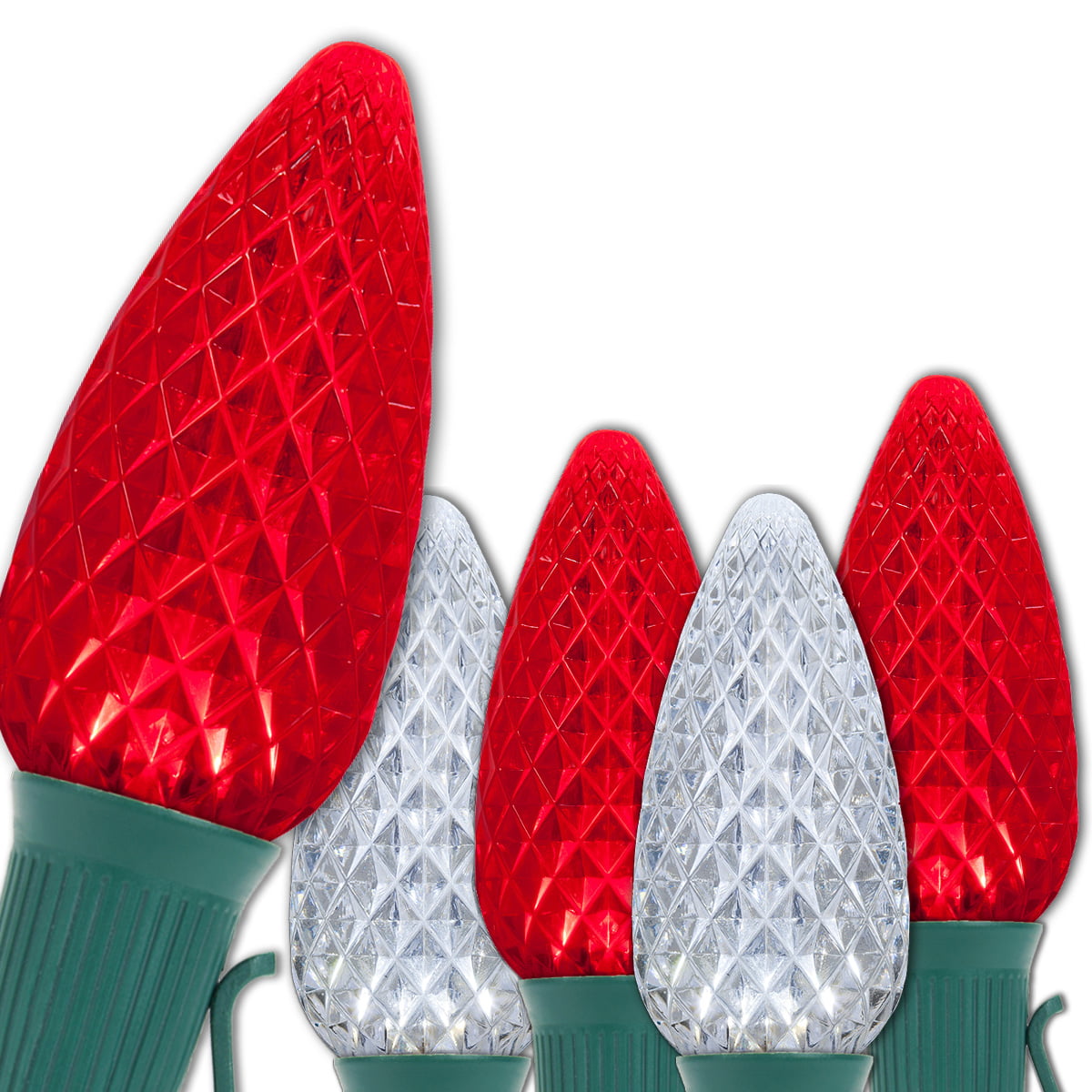 red and white led christmas lights