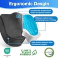 thumbnail image 3 of Seat Cushion Gel Chair Cushions Office Chair Cushions Anti-Slip Bottom Removable Cover Tailbone Pain Relief Cushion Memory Foam Seat Cushion 5.28 in Thick, 3 of 7