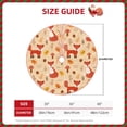 thumbnail image 2 of Xecao Cute Foxes Pattern Christmas Tree Skirt Round Xmas Tree Mat Base Cover for Holiday Home Decorations-48", 2 of 6