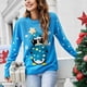 thumbnail image 3 of Suéter navideño para mujer, suéter navideño de punto para mujer, suéter navideño, suéter navideño, suéter de tecnología de vanguardia, 3 of 8