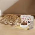 thumbnail image 4 of Elevated Cat Feeding Indoor Cats Dish Platform Bowl Stand Adjustable Height for Indoor Use, 4 of 4