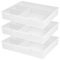 3 Pcs Office Drawer Organizer Tray Stationery Storage Box