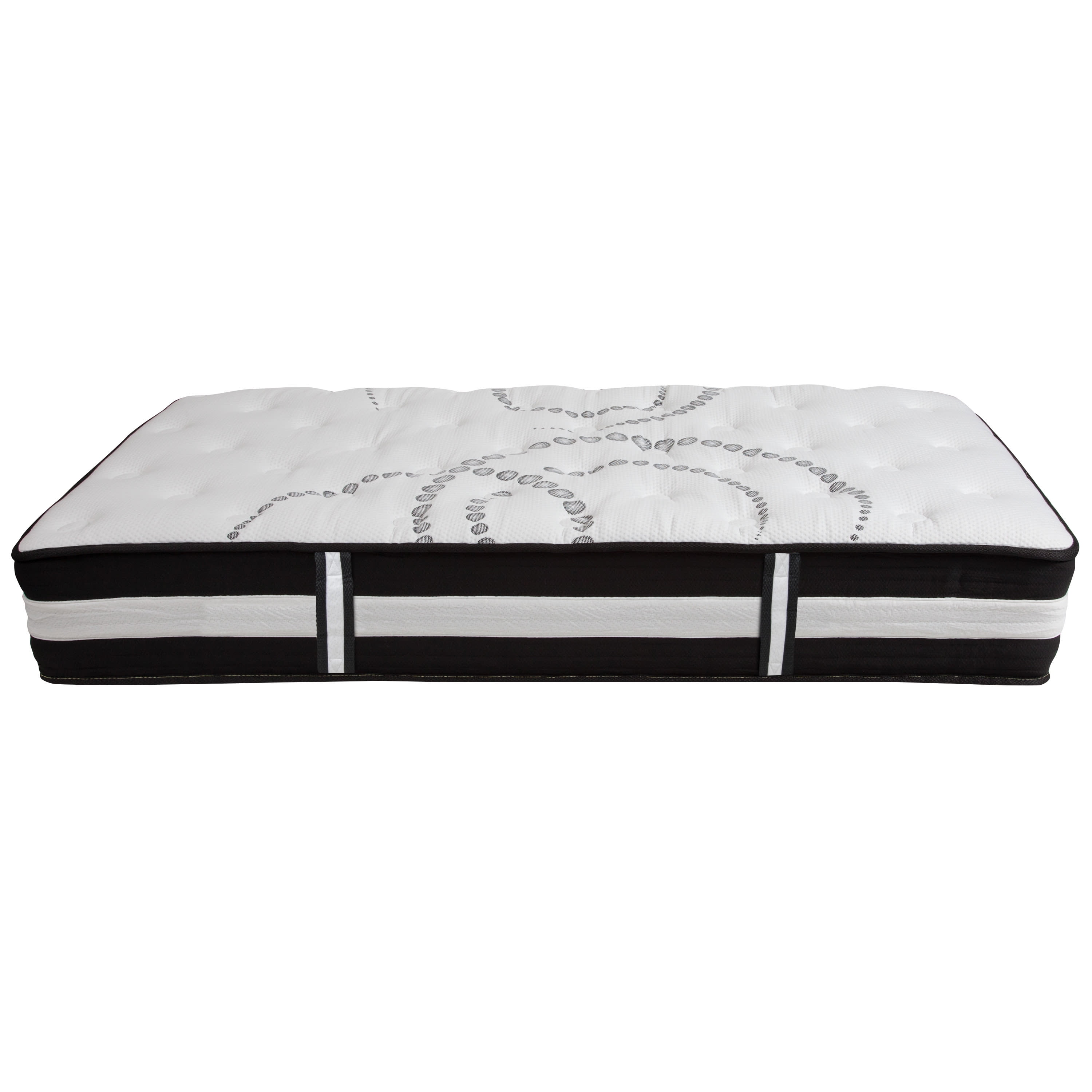 Emma + Oliver 12 Inch CertiPUR-US Certified Hybrid Pocket Spring Mattress, Twin Mattress in a Box - Premium Mattress