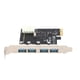 thumbnail image 2 of PCIE to USB 3.0 Adapter 4 Port USB 3.0 PCIE to USB 3.0 Expansion Card High Speed 5Gbps, 2 of 4