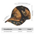 thumbnail image 3 of Baseball Cap, Capybara Space Hotdog Ride Trucker Hats Women Dad Hat for Workouts - Baseball hat Adjustable Size, 3 of 7
