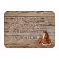 thumbnail image 1 of Carolines Treasures SB3064RUG Kick off Your Boots & Stay a While Machine Washable Memory Foam Mat, 1 of 4