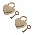 thumbnail image 3 of Key Lock,2 Sets Heart Lock Household Supplies Lock Padlock Industry-Leading Standards, 3 of 14