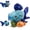 Blue-Fish, variant on Muiteiur 6Pcs Bulk Stuffed Animal 4" Lovely Plush Dog Stuffed Animal