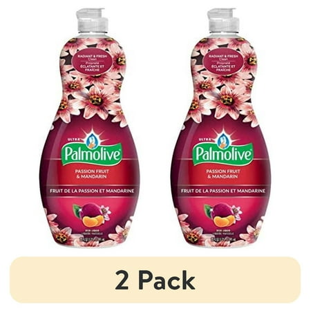 (2 pack) Palmolive Ultra Dish | Soft Touch on Hands| Passion Fruit & Mandarin Scent - 20 oz