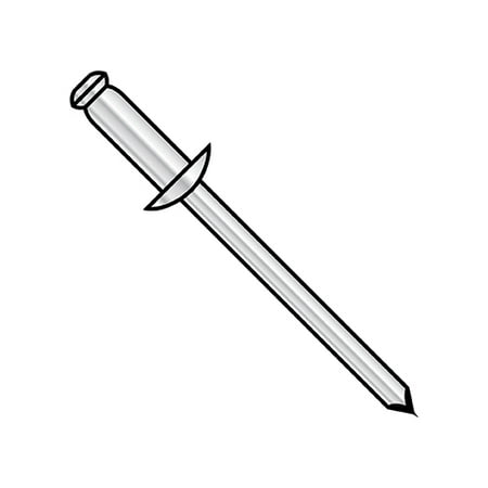 

3/16X.50-.62 Aluminum Rivet With Aluminum Mandrel (Pack Qty 3 000) BC-ADA610