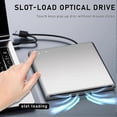 thumbnail image 2 of External DVD Drive for PC - Slot-in USB-C Super Drive CD/DVD Burner Plug & Play Optical Drive, 2 of 5