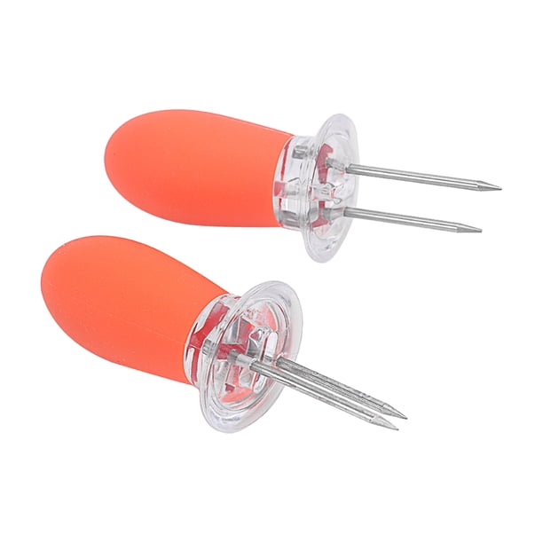 2 uds. De agujas de maíz para barbacoa, soportes para mazorcas de maíz de acero inoxidable yeacher Brocheta De Barbacoa
