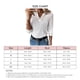 thumbnail image 4 of Blusa de punto gofre con cuello en V, blusa informal de punto gofre largo con cuello en V para mujer, camisa de punto gofre de manga larga, diseño fácil de usar, 4 of 5