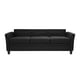 Mainstays Auden 3 Seat Classic Modern Sofa, Black - Walmart.com