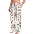 thumbnail image 3 of Mens Pajama Pants - Soft Sleep & Lounge Pants for Men, Yoga Dogs Poses Cuteness Casual PJ Bottoms Pants with Pockets, 3 of 5