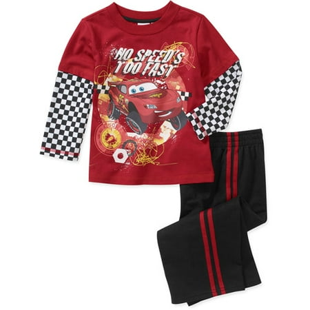 Disney Baby Boys' 2-Piece McQueen Hangdown Tee and Pant Set