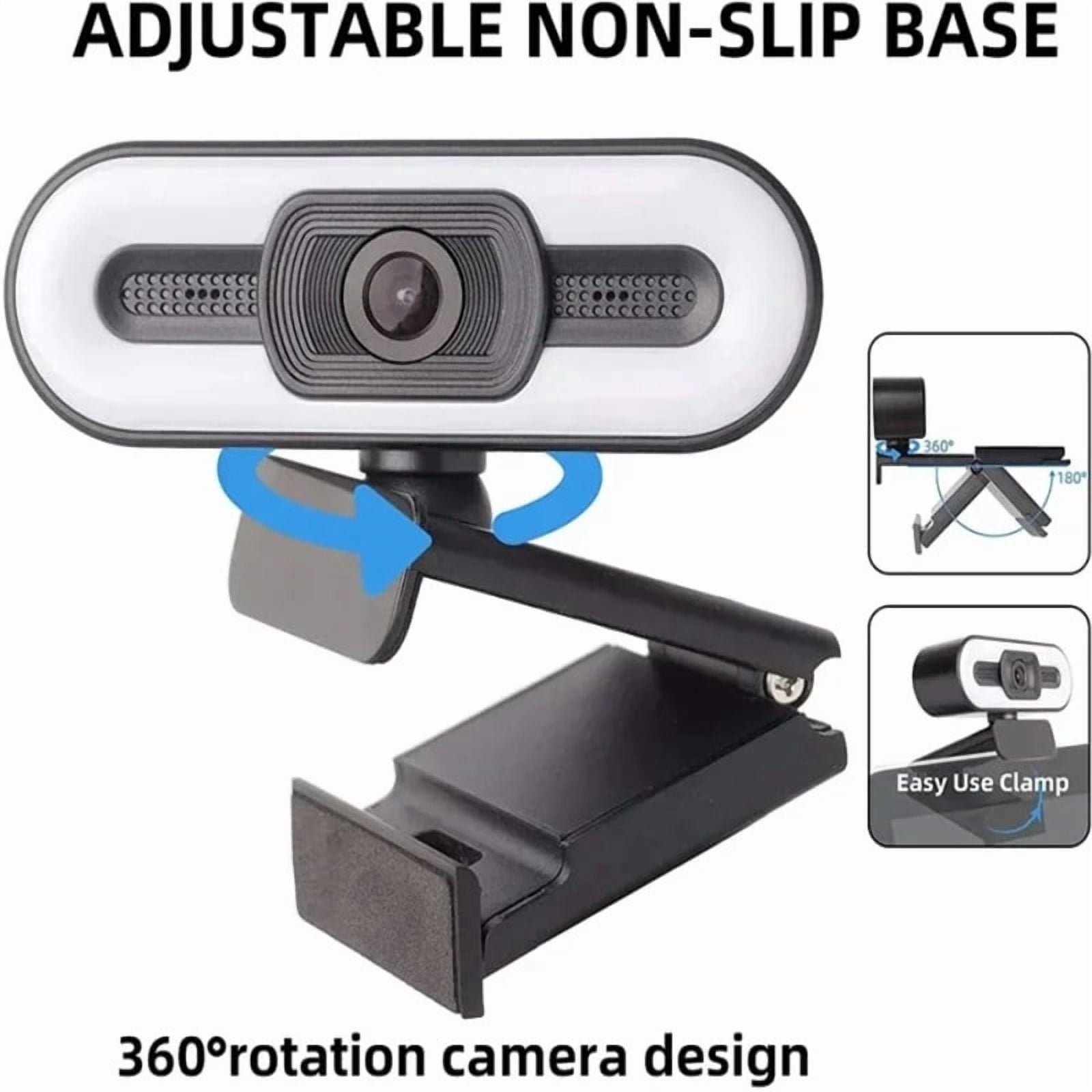 Full HD 4K 2K 1080P PC Laptop For Computer PC Web Camwith Microphone With Light Webcam Auto  Live Streaming Flexible Webcam