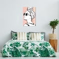 thumbnail image 2 of Wynwood Studio Canvas Ink Splatter Girl Fashion and Glam Portraits Wall Art Canvas Print Pink Light Pink 24x36, 2 of 3