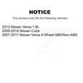 thumbnail image 2 of Kugel Front Wheel Bearing Hub Assembly 70-513373 for Car Nissan Versa Cube, 2 of 11