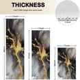 thumbnail image 4 of Black Gray Gold Marble Pattern Kitchen Rugs Sets Of 3,Kitchen Runner Rugs Non Skid Washable,Decorative Kitchen Floor Mats for Kitchen,Sink,Laundry,17"x30"+ 17"x47" + 17"x59", 4 of 6