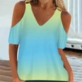 thumbnail image 2 of Heiheiup Robes pour les Femmes 2024 Femmes V Cou T-Shirt à Manches Courtes avec Imprimé Floral, 2 of 6