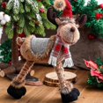 thumbnail image 2 of Muñeco de Alce Navideño KAIYANG de Peluche Ciervo Reno para Decoración de Navidad y Fiesta, 2 of 5