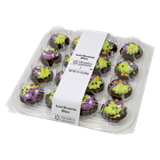 Freshness Guaranteed Halloween Iced Mini Brownies Tray, 14.1 oz 16 Count, Prepared Dessert