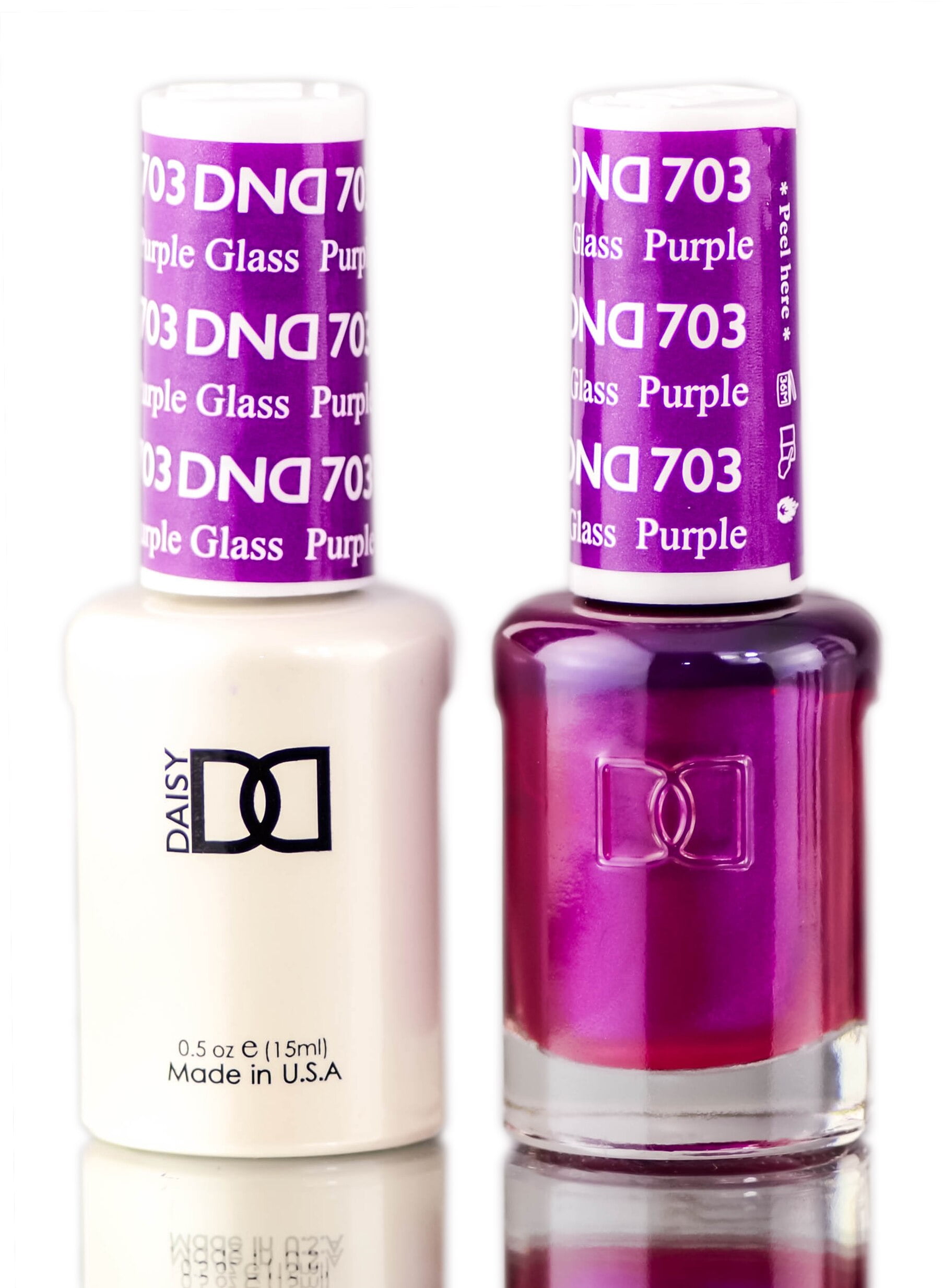 Daisy DND Purples Soak Off GEL POLISH DUO, All In One Gel Lacquer