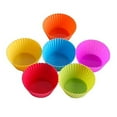 thumbnail image 4 of Neorosiri Reusable Non-Stick Baking Cups - Food Grade Cupcake Liners, Muffin Molds, 24 Pack, 4 of 9
