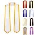 thumbnail image 1 of YWOAGH Graduation Sash 72 Inch Senior Year Ribbon Scarf Casual Solid Color Belt for Commencement Academic Achievement Black, 1 of 3