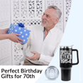 thumbnail image 5 of 70th Birthday Gifts for Men Women 70 Year Old 1954 Birthday Gift Ideas for Dad Mom 40oz Tumbler Cup With Handle, 5 of 6