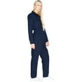 thumbnail image 2 of American Apparel Women Long Sleeve Twill Coverall, Navy, Large, 2 of 6
