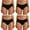 Black, variant on INNERSY Underwear for Women Cotton Hipster Breathable Panties 4 Pack (L,Black)