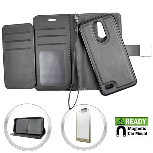 Lg Aristo 2 X210 Magnetic Wallet W Blister Black