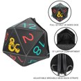 thumbnail image 4 of Dungeons & Dragons D20 Dice Molded Black Laptop Backpack, 4 of 7