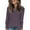 Purple, variant on Tawop Women Shirts Womens T Shirts Long Sleeve V Neck Knitted Black L(Us:8)