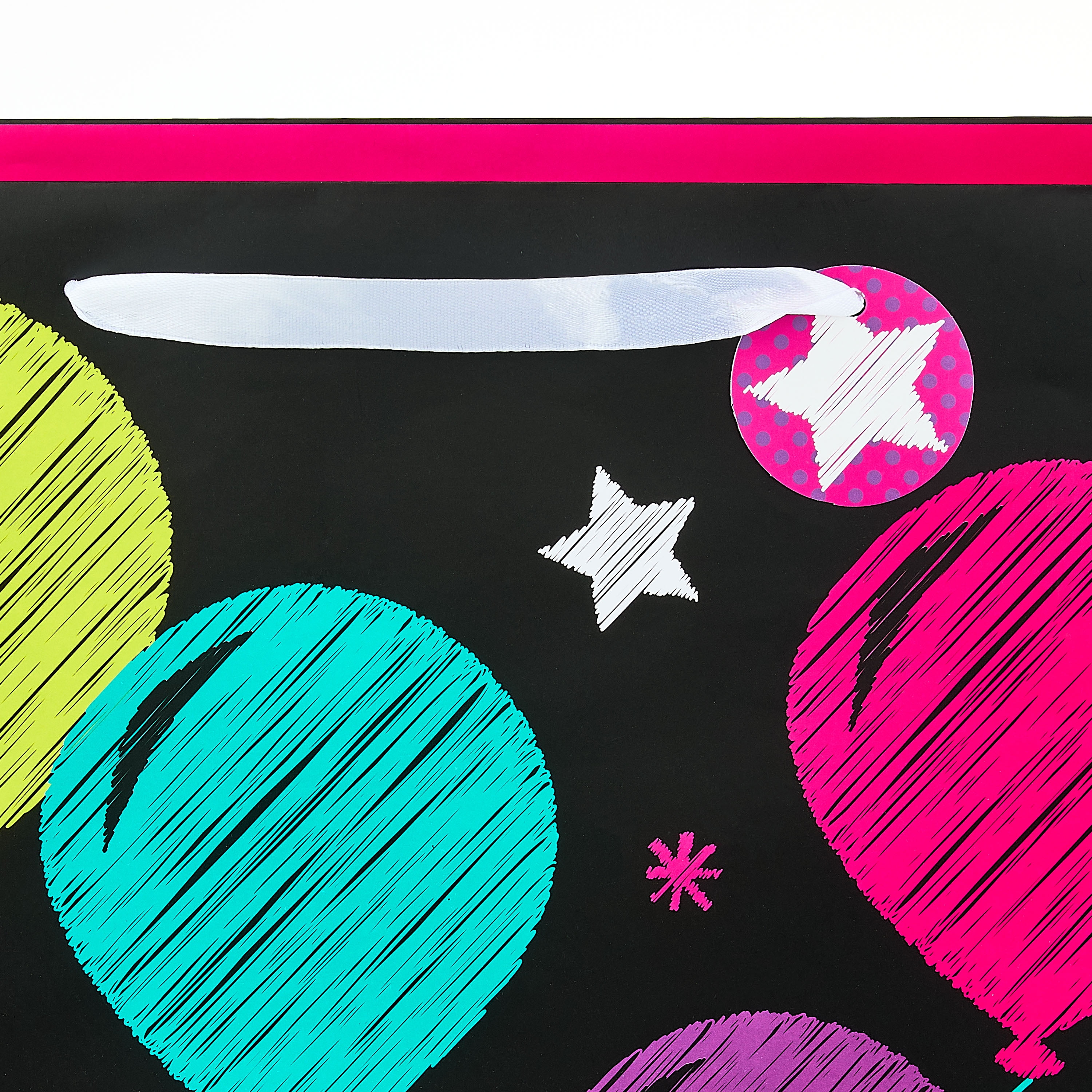 Chalk Balloons Print Birthday Paper Gift Bag, 14.5" x 18", by Way To Celebrate