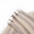 thumbnail image 2 of MY-LADY Balayage Tape in 100% Real Remy Human Hair Extensions Seamless Full Head Skin Weft Highligh Hairpiece Straight 20pcs 12"-24", 2 of 10