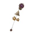 thumbnail image 1 of Ornamento Al Aire Libre Del Jardín De Las Campanas De Viento Que Cuelga El Adorno Colgante Casero De La Gota Girasol Púrpura Baoblaze Metal afortunado carillón de viento, 1 of 5