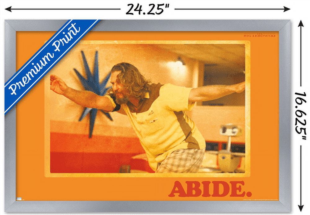 The Big Lebowski - Abide Wall Poster, 14.725" x 22.375", Framed