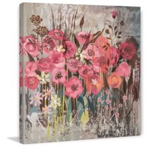 Marmont Hill Floral Frenzy Pink I Painting Print On Canvas