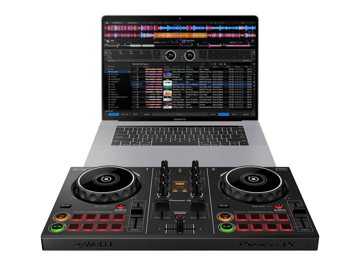 Pioneer DJ DDJ-200 - 2-deck Digital DJ Mixer with USB/Bluetooth