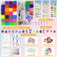 thumbnail image 2 of 3800+ Rubber Band Bracelet Making Kit, Meafeng 34 Colors Friendship Loom Bracelet Kit Craft Gifts for DIY Projects for Girls 8-12, 2 of 6